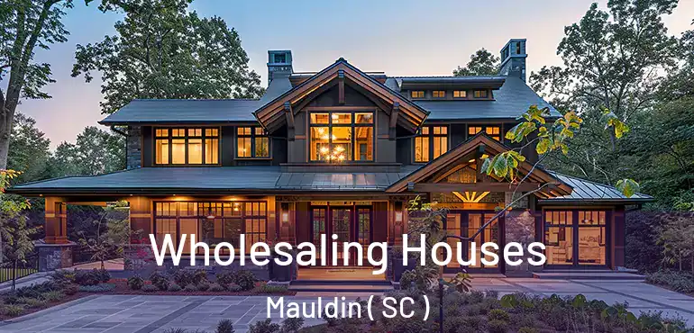 Wholesaling Houses Mauldin ( SC )